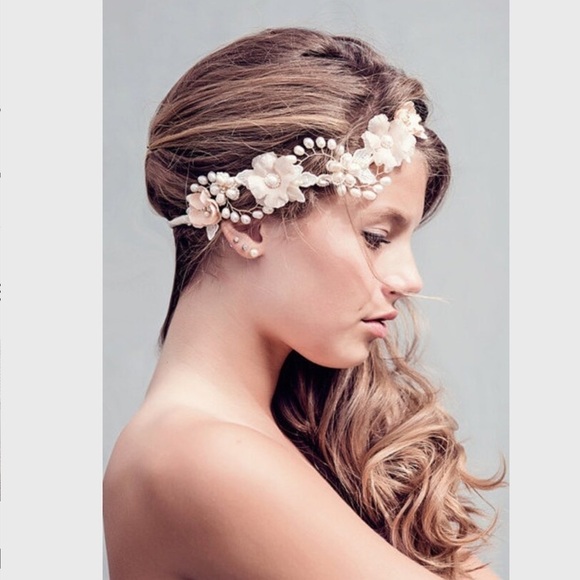 Gorgeous Wedding Elegant Cream Floral Headband main image 4